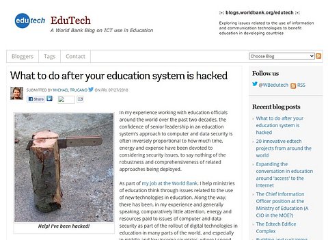 edutech blog screenshot